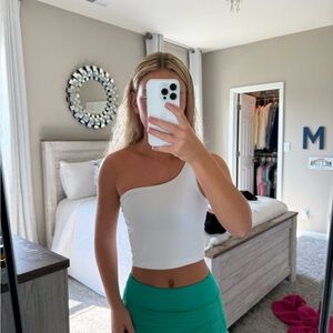 lululemon White One-Shoulder Women's Top